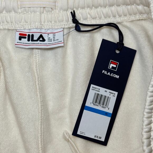 Fila Country Club Jogger Mens XL Cream $75 MSRP RU431116-920 - Picture 5 of 10